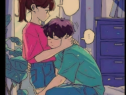 Hugging Animated Couple Images