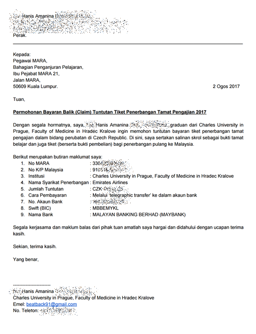 Contoh Surat Tuntutan Bayaran Projek