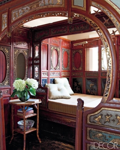 Dishfunctional Designs Dreamy Bohemian Bedrooms How To Get The Look Gypsy Caravan Interior Via Elle Decor The Ornate Woodwork With Painted Panels Are To Me Reminiscent Of An Antique Carousel