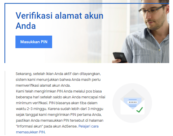 Ghoorib.com | Pengalaman Menjemput PIN Adsense, Begini Ceritanya...