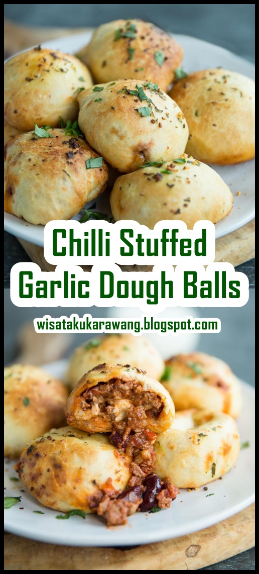 Chilli Stuffed Garlic Dough Balls Recipes Food