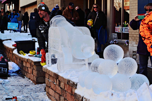 Ice Carving Niles Ice Festival