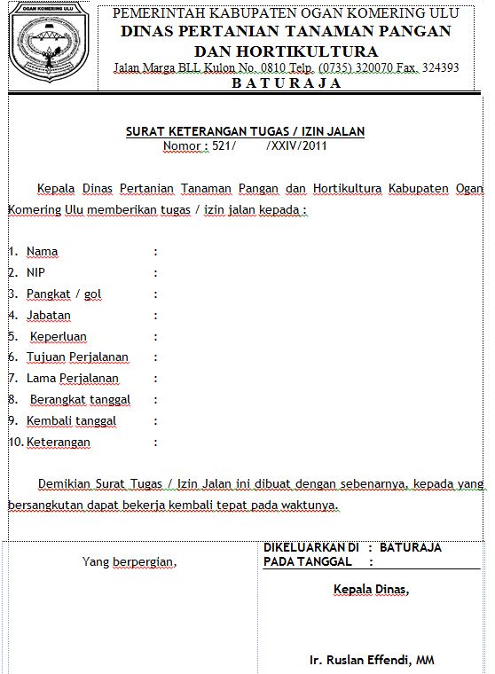 Sepri Blog: Contoh surat formal
