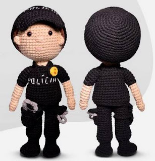 PATRON GRATIS POLICIA AMIGURUMI 43563