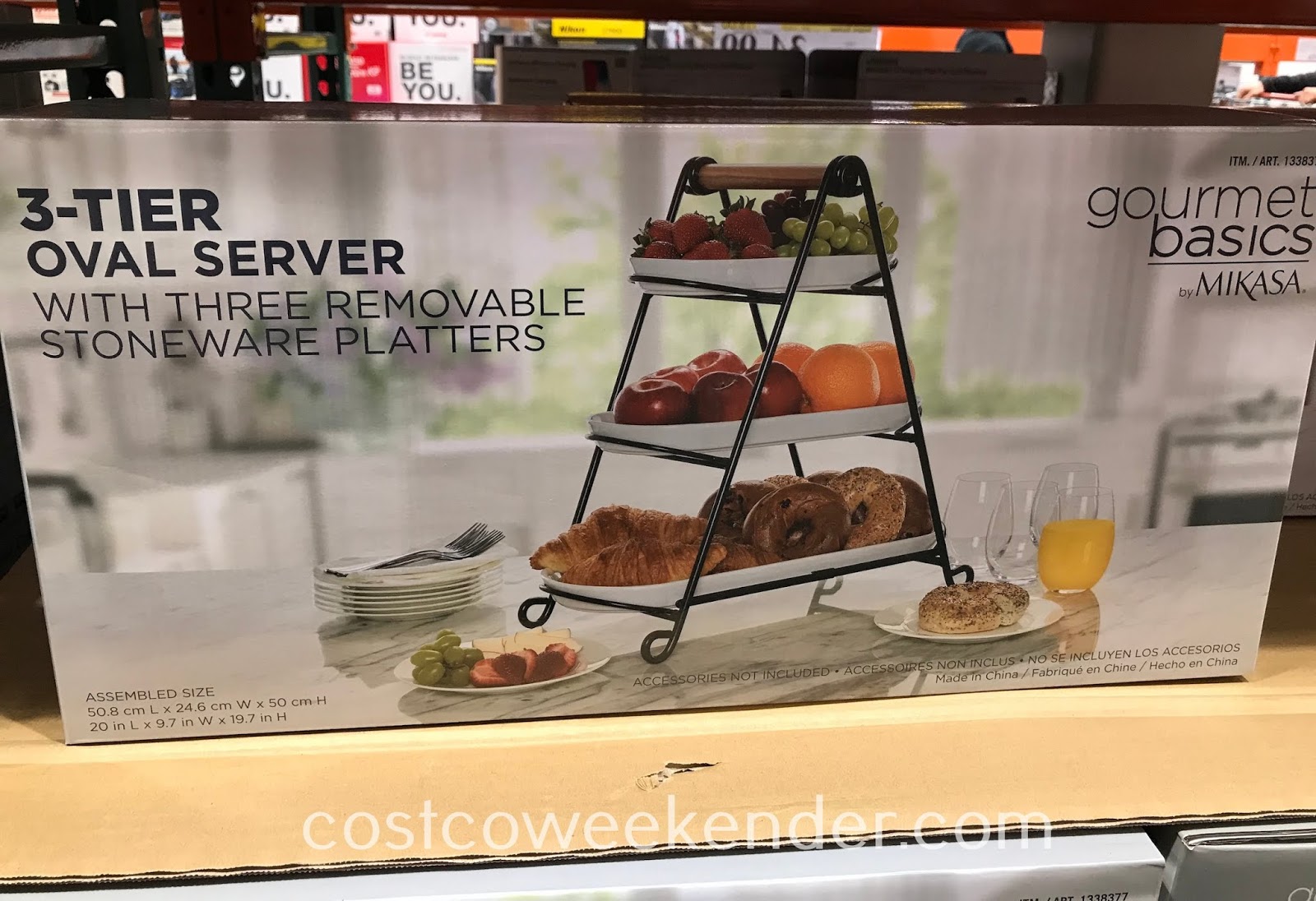 Mikasa 3tier Oval Server Costco Weekender