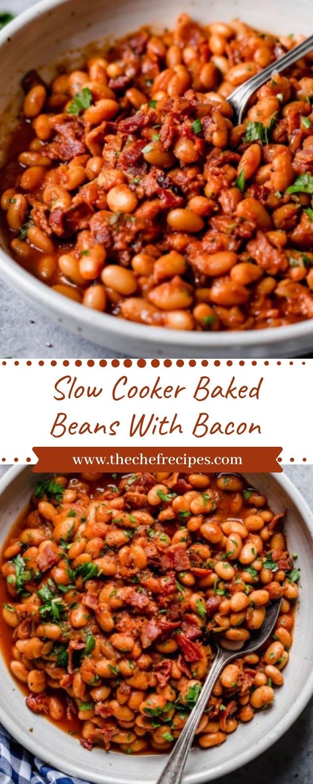 Slow Cooker Baked Beans With Bacon Slow Cooker Baked Beans With Bacon