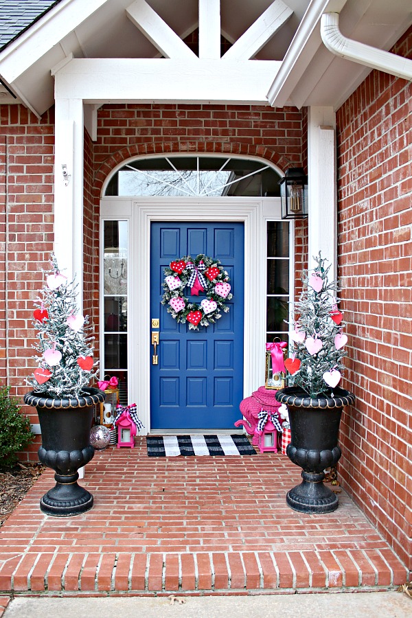 Valentine's Day Decorations: Decorate the Porch, Front Door and a  Valentine's Day Tree – Between Naps on the Porch