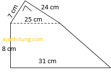 Contoh Soal Dan Pembahasan Luas Gabungan Bangun Datar Dan Irisan Bangun Datar Ajar Hitung