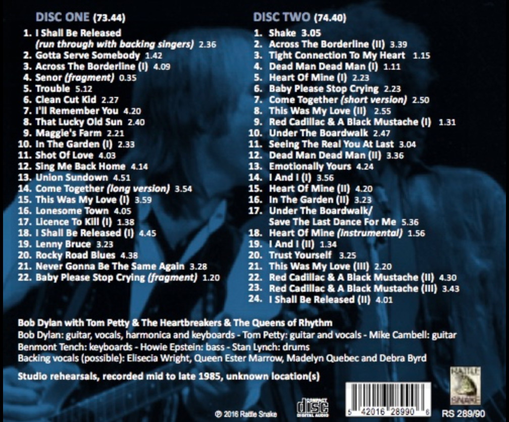 Back flac. Bob Dylan 1985. Bob Dylan's Harmonica. Tom Petty Love is a long Road.