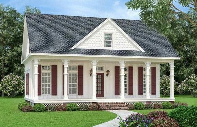 Simple And Attractive House Design, Creole Design House Plans