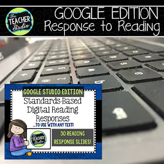 Response to reading, digital writing activities, standards-based reading activities