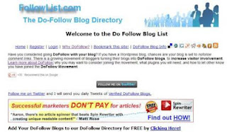 Mendapatkan Backlink Gratis di Followlist