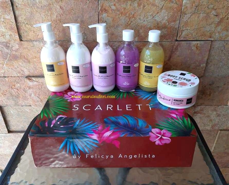 Review Scarlett Whitening Body Care Felicya Angelista Scrub Shower Lotion Nurul Sufitri Travel Lifestyle Blog Beauty