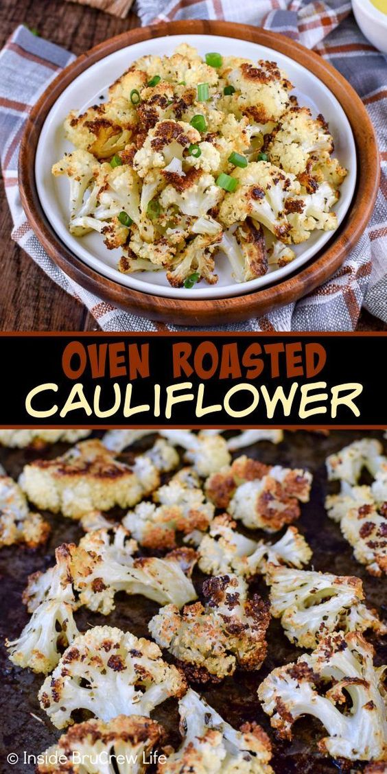 Oven Roasted Cauliflower Dessert For Two