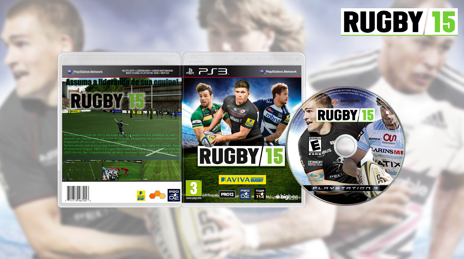GODDY GAMES RUGBY WORLD CUP 15 PS3 BLES