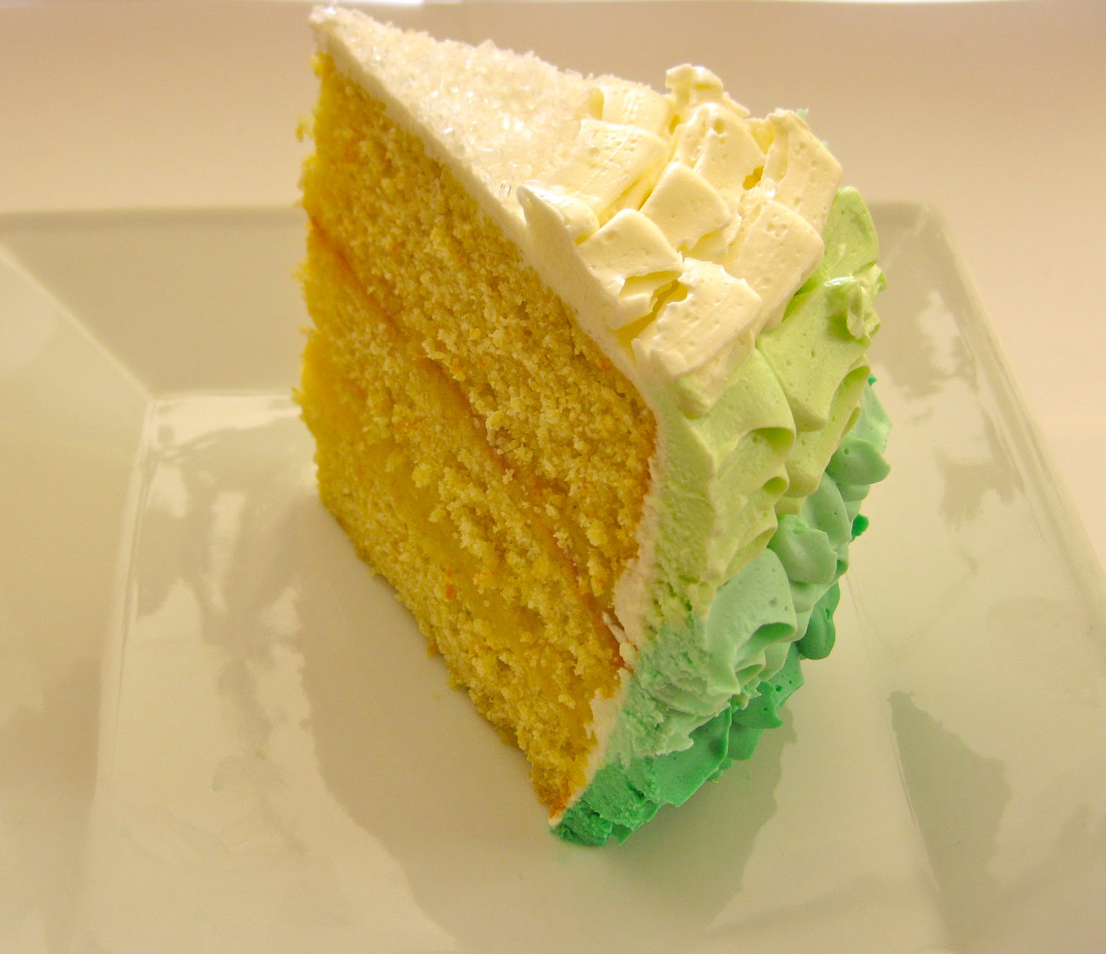 Pixie Crust Ombre Margarita Layer Cake