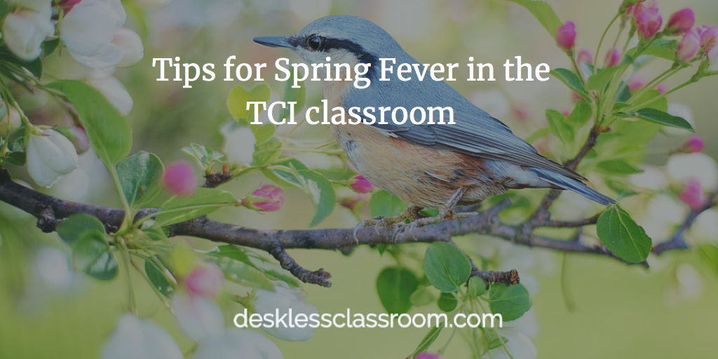 The Deskless Classroom Spring has sprung and NOBODY wants to be inside