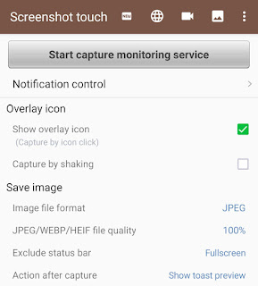 Screenshot Touch app