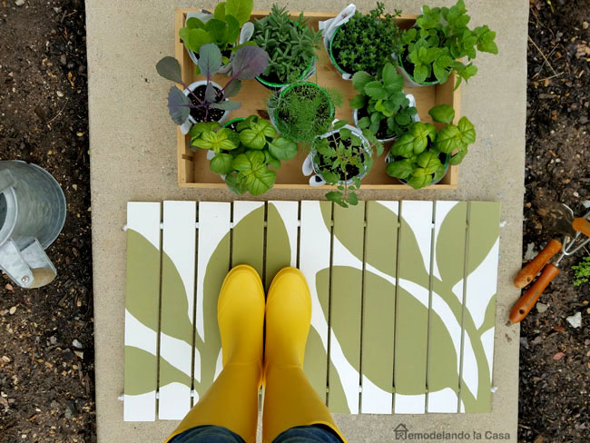 Diy Workshops Wooden Door Mat And Thd Virtual Party