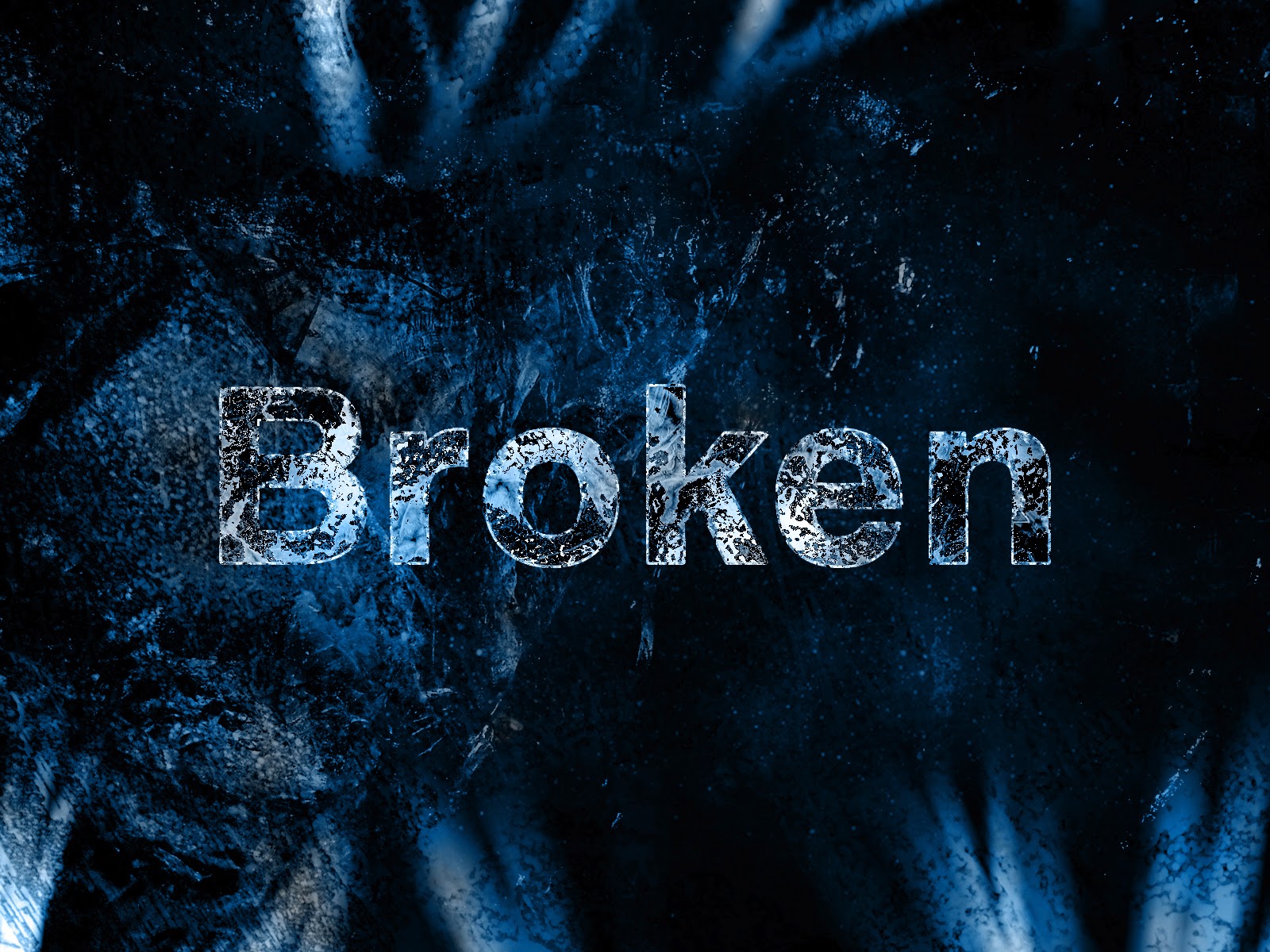 broken ice