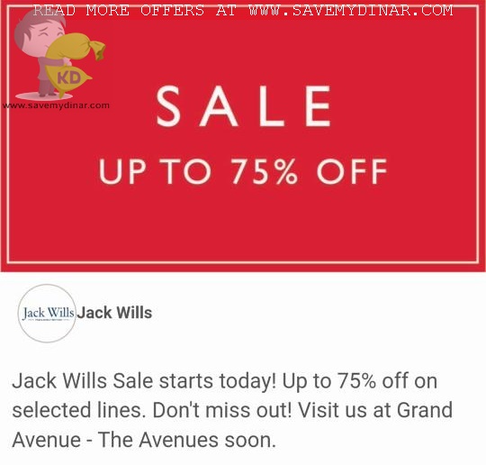 Jack Wills Kuwait - SALE Upto 75% OFF
