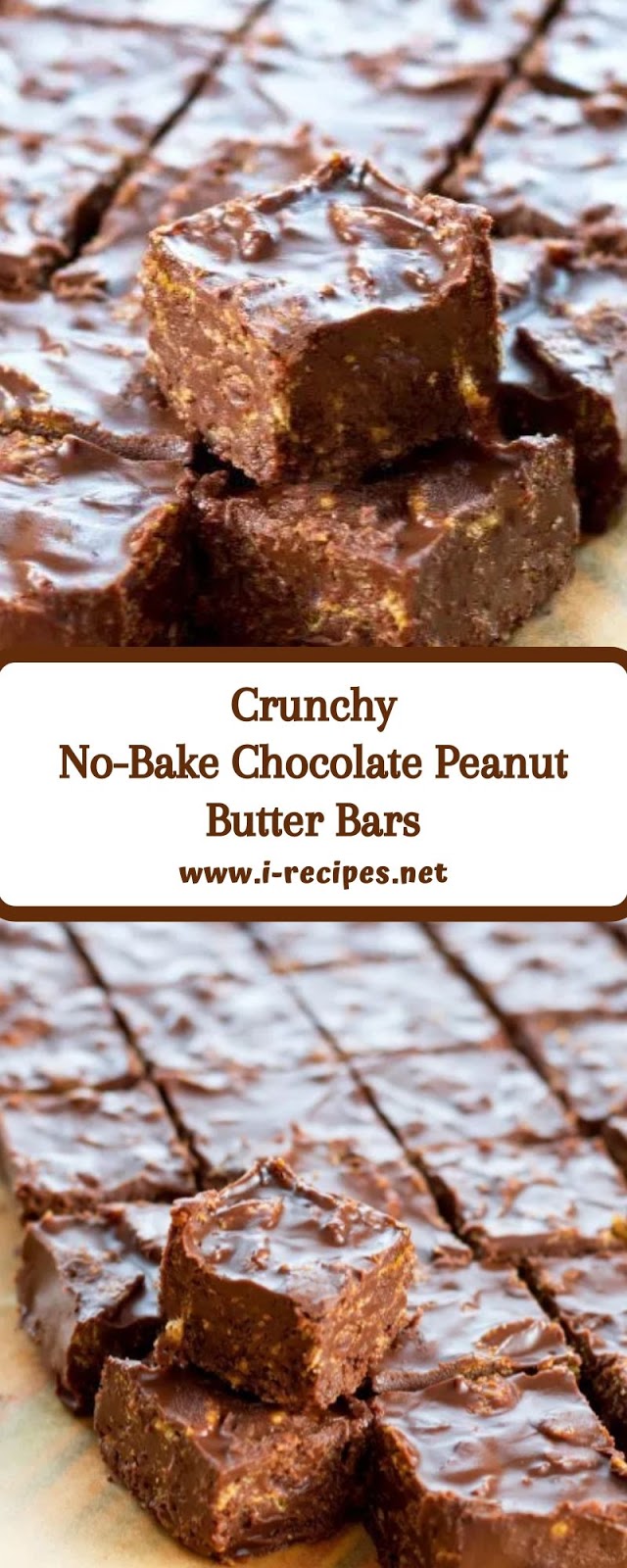Crunchy No-Bake Chocolate Peanut Butter Bars