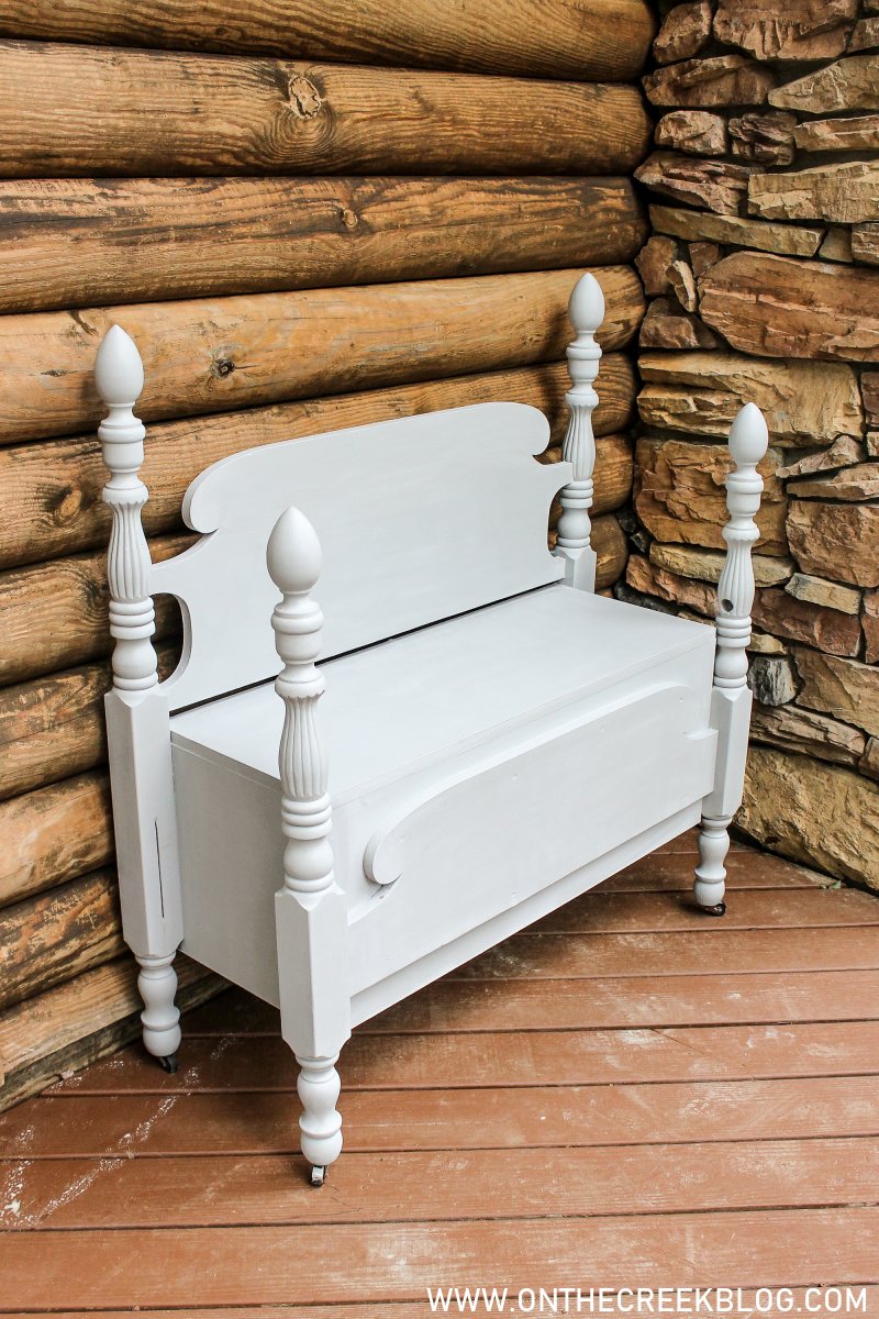 Constructing a bed frame bench | On The Creek Blog