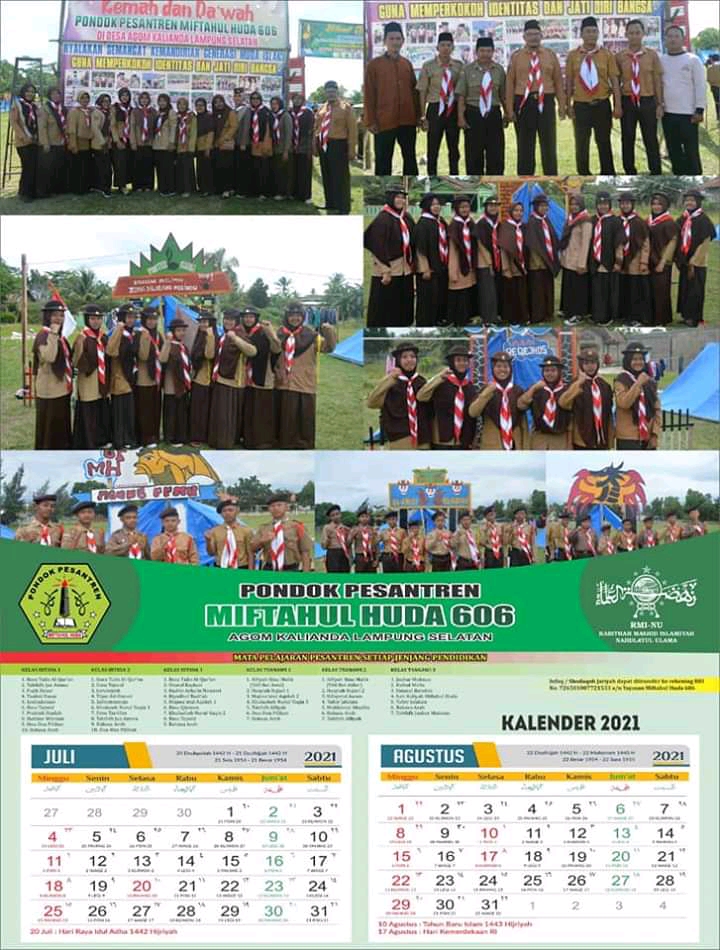 Brosur Dan Kalender Pondok Pesantren Miftahul Huda 606 Miftahul Huda