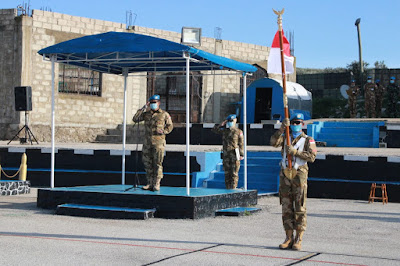 Komandan Konga UNIFIL Pimpin Pelepasan Rotasi Personel Chalk 6 Satgas Yonmek XXIII-N