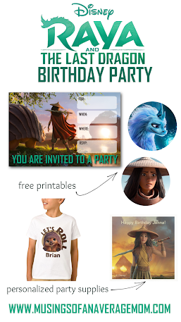 Raya and the Last Dragon Birthday Party Ideas