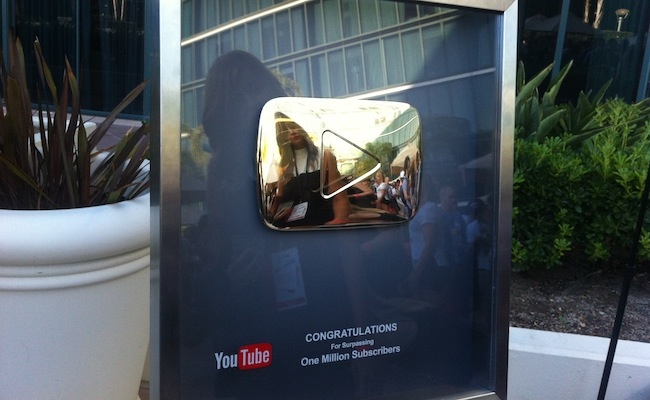 Gold Youtube Play Button