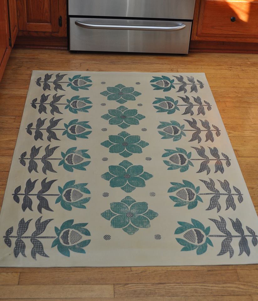 Art with Kids Making a Canvas Rug