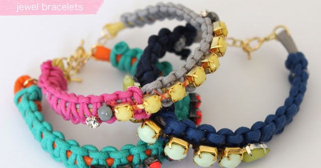 DIY - cord and jewel bracelet | Lotts and Lots | Making the everyday ...