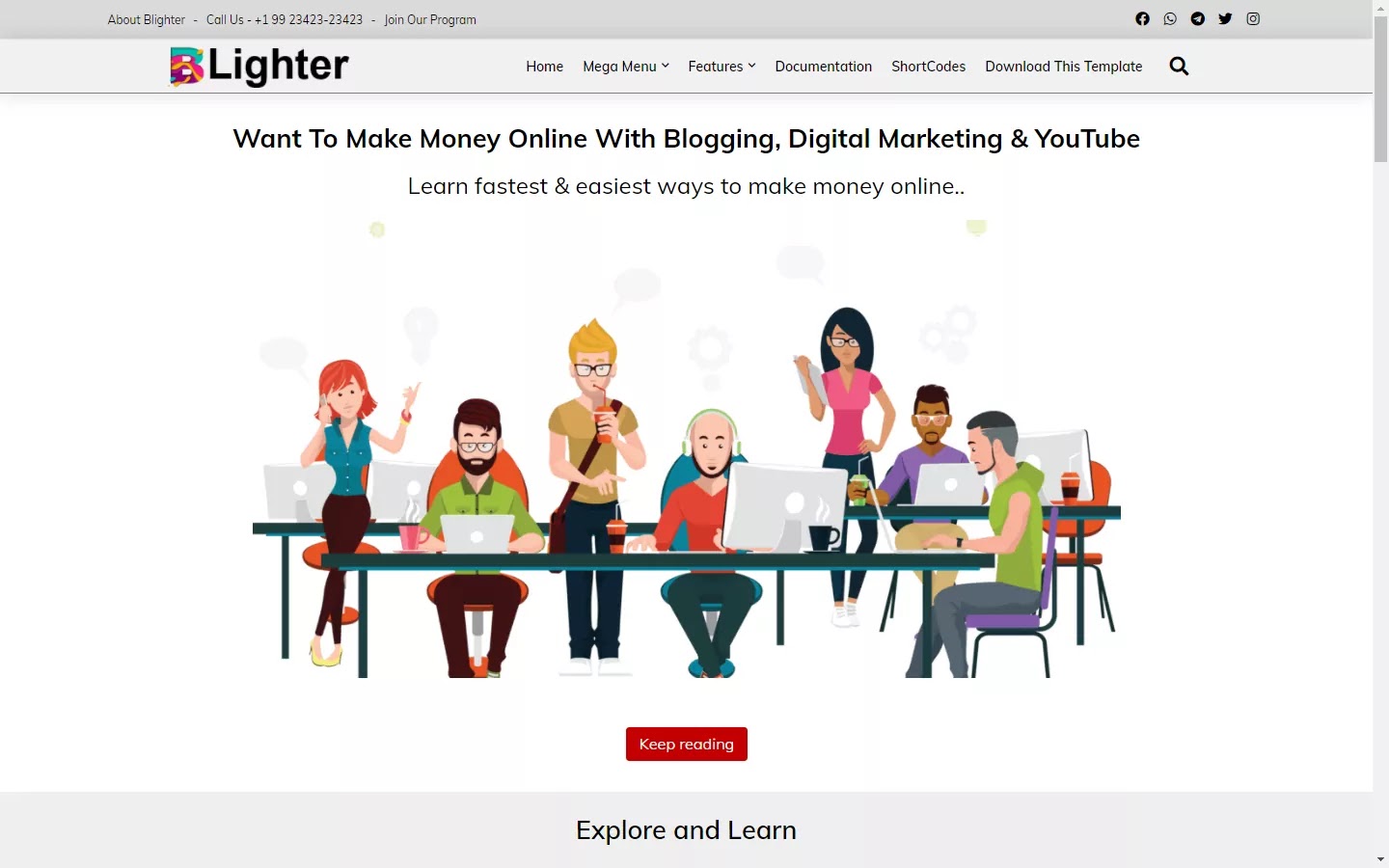 300+ Professional Blogger Templates - Amp, SEO Friendly, Responsive, and Fast Loading Template BLighter - Blog & Responsive Blogger Template