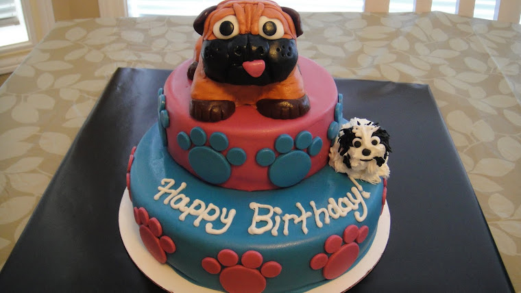 Family Dogs Birthday Cake