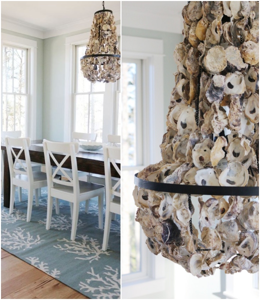 Oyster Shell Chandelier