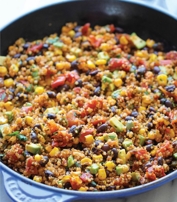 One Pan Mexican Quinoa #Plantbased #Vegetarian
