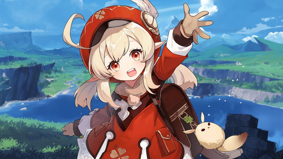 Klee, Genshin Impact, 4K, 3.2976 Wallpaper