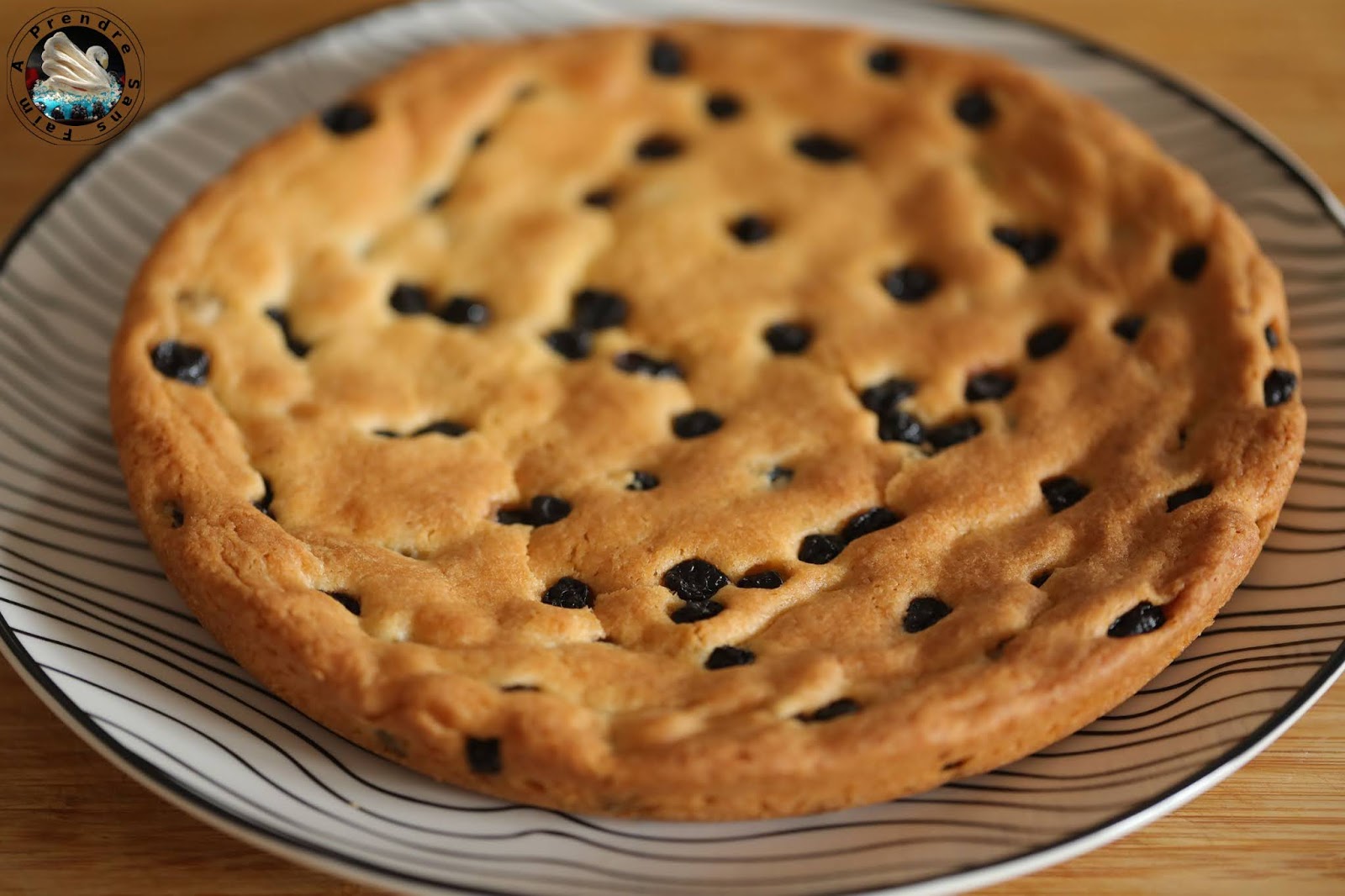 One pan cookie aux myrtilles