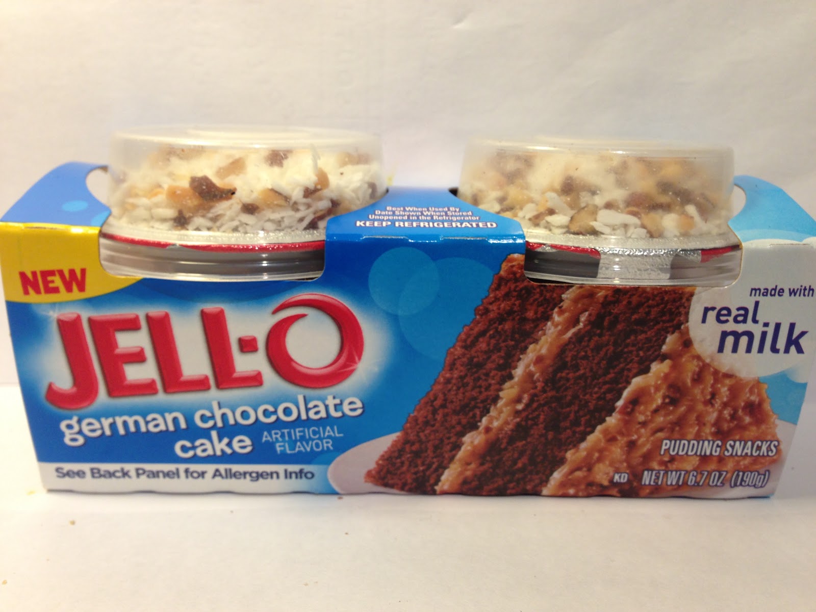 Crazy Food Dude Review JELLO MixIns German Chocolate Cake Pudding