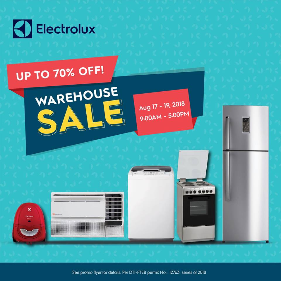 Manila Shopper Electrolux Warehouse SALE August 2018