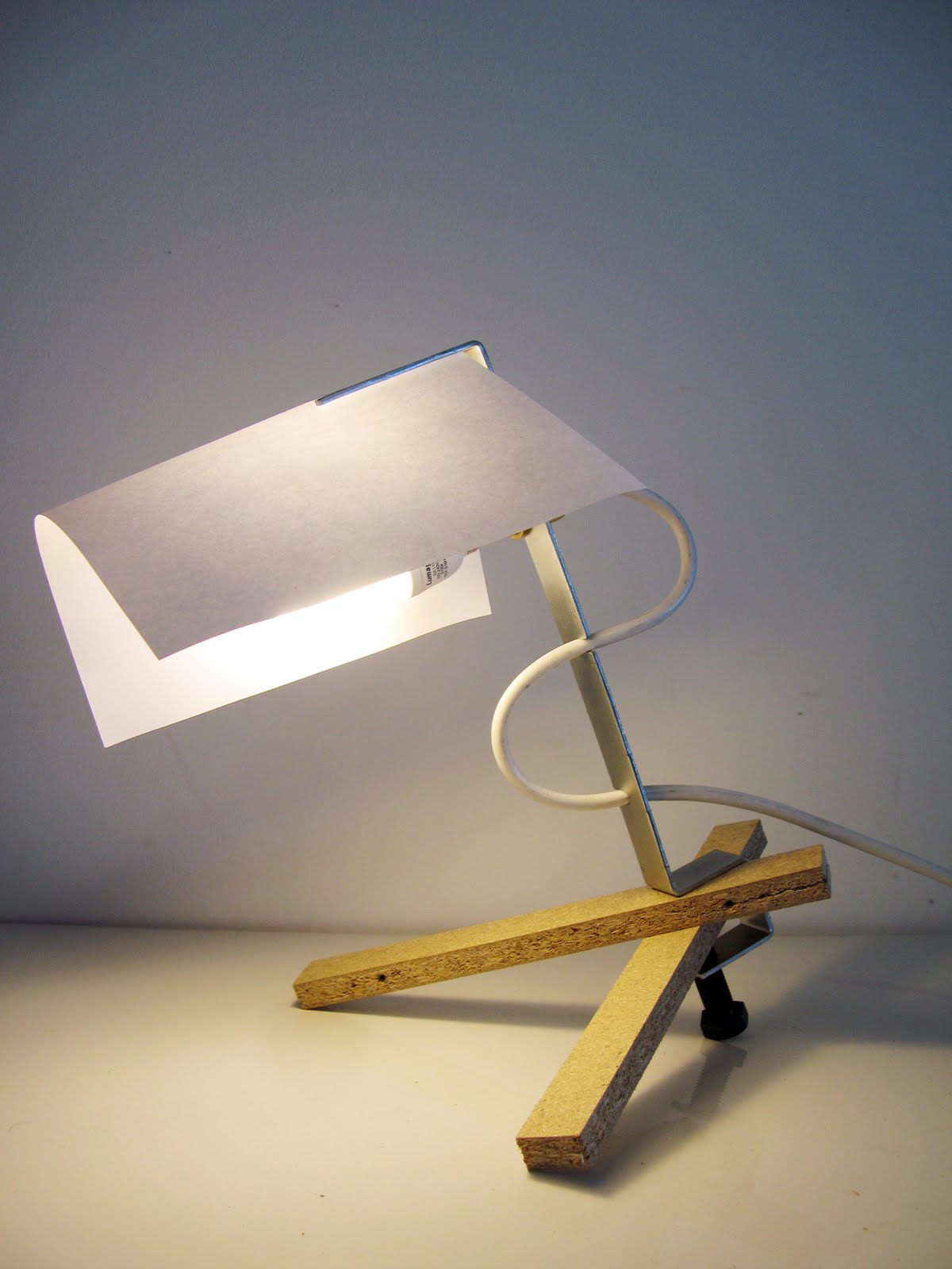 Bracket Light Clamped Onto Off Cut Wood To Make A Desk Lamp Bracket Clamped Onto Off Cut Wood To Make A Desk Lamp