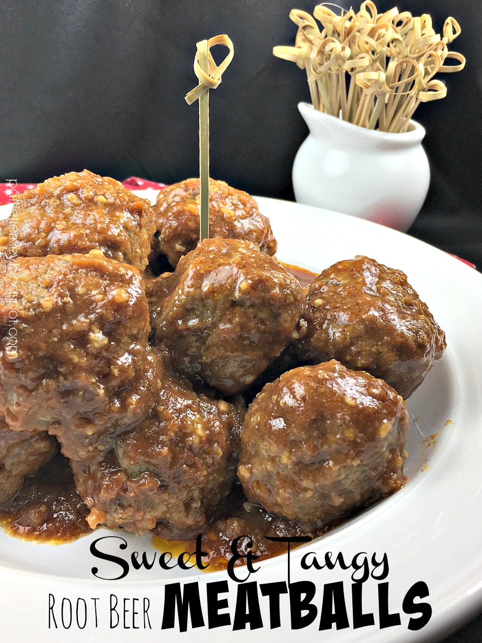 OllaPodrida Sweet and Tangy Root Beer Meatballs