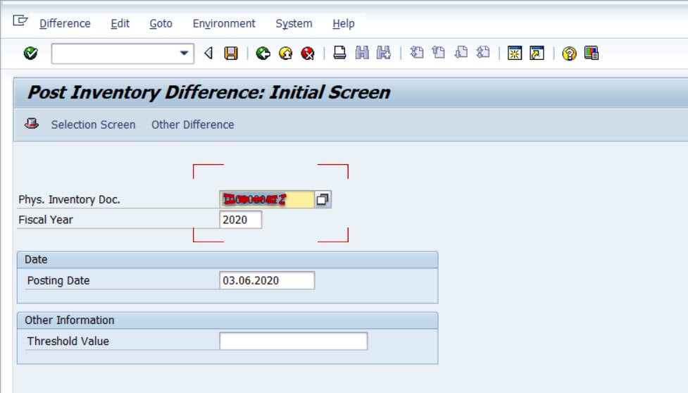 SAP Enter inventory Count with Document MI04 Jho 347