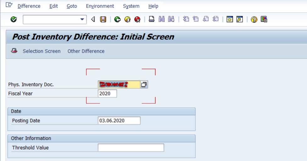 SAP Enter inventory Count with Document MI04 Jho 347