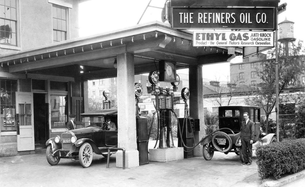 Just A Car Guy The first gas station to sell leaded gasoline. Dayton