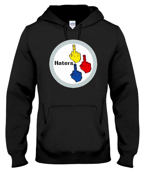 Pittsburgh Steelers Haters The Finger Hoodie Sweatshirt