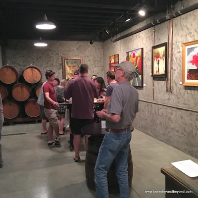 tasting at The Steven Kent Winery Barrel Room in Livermore, California