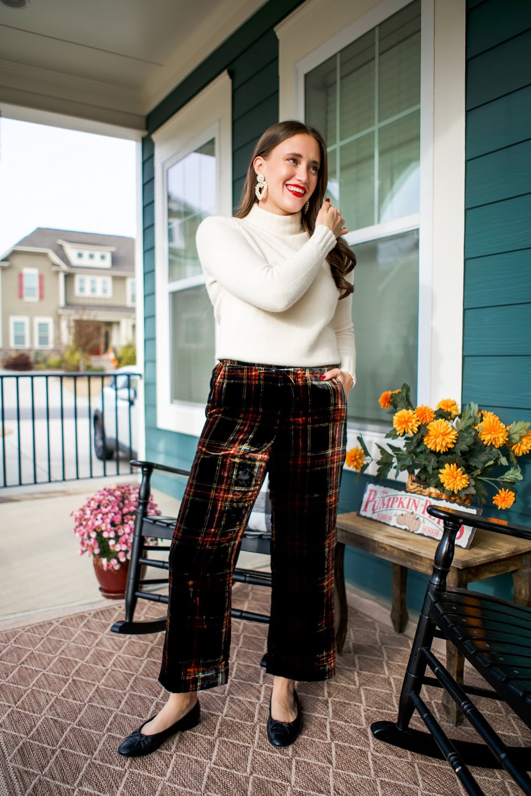plaid pants j crew