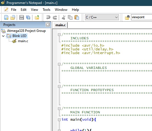 Programmers Notepad adding project files Programmers Notepad adding project files